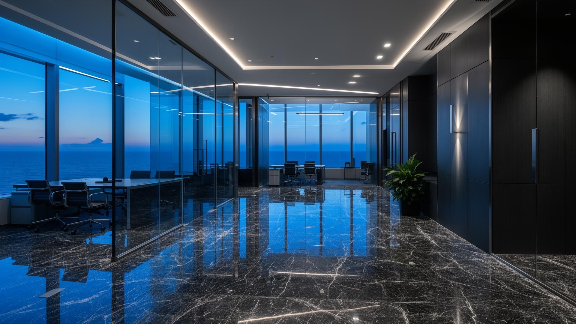 Luxury commercial facility interior
